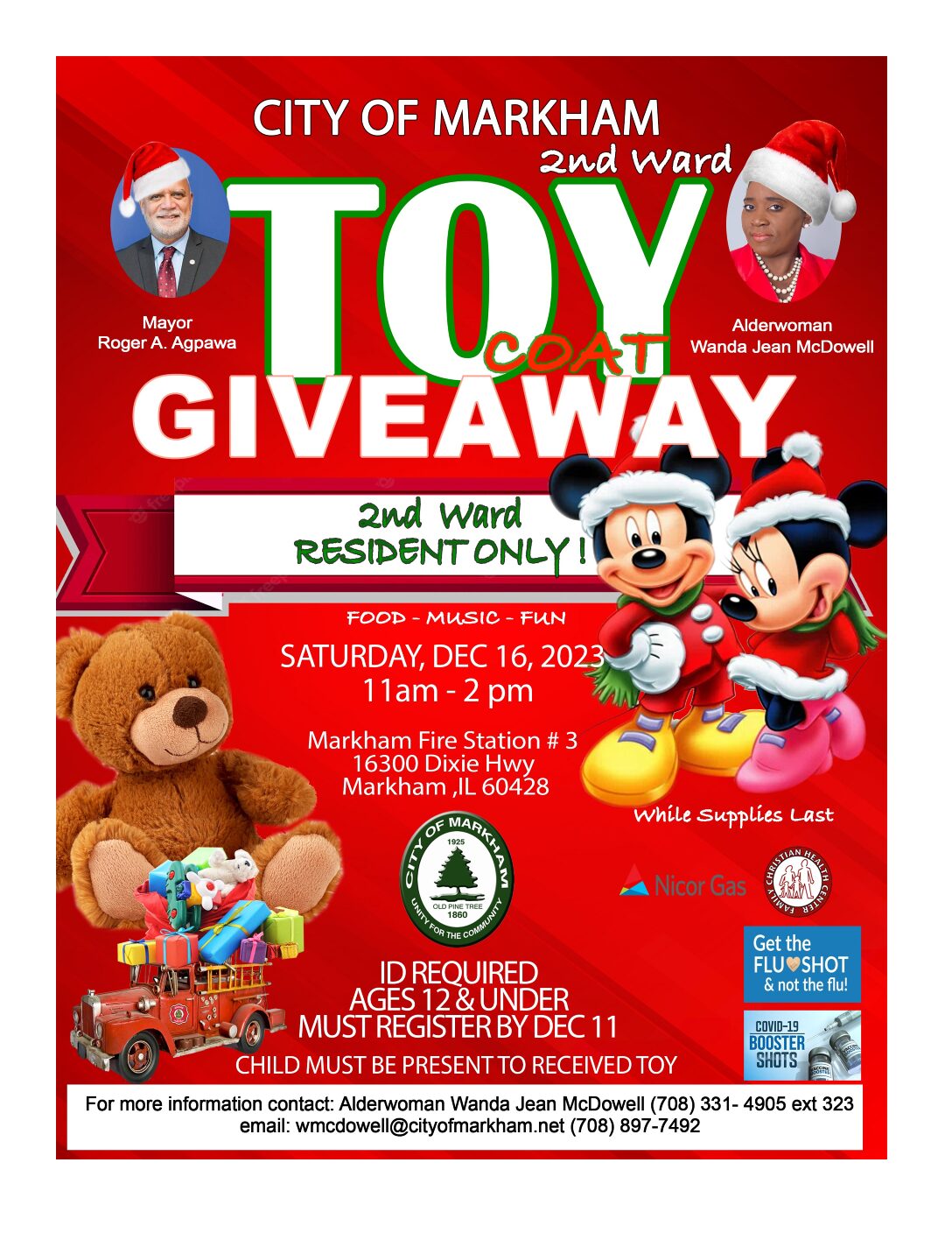 Toy and Coat Giveaway